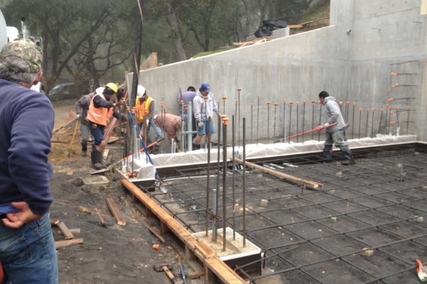 15 AMRON After crew putting in rebar for concrete foundation for custom home